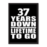 37 Years Down Lifetime To Go - Portrait Frame Photo Tile