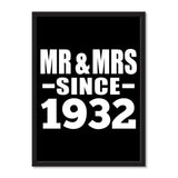 Mr & Mrs Since 1932 - Portrait Frame Photo Tile