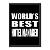 World's Best Hotel Manager - Portrait Frame Photo Tile