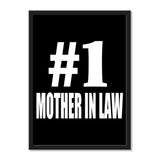 Number One #1 Mother In Law - Portrait Frame Photo Tile