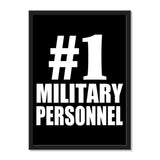 Number One #1 Military Personnel - Portrait Frame Photo Tile