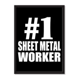 Number One #1 Sheet Metal Worker - Portrait Frame Photo Tile