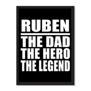 Ruben The Dad The Hero The Legend - Portrait Frame Photo Tile