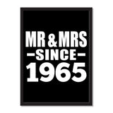 Mr & Mrs Since 1965 - Portrait Frame Photo Tile