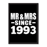 Mr & Mrs Since 1993 - Portrait Frame Photo Tile