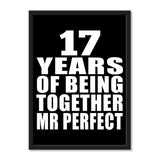 17 Years Of Being Together Mr Perfect - Portrait Frame Photo Tile