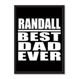 Randall Best Dad Ever - Portrait Frame Photo Tile