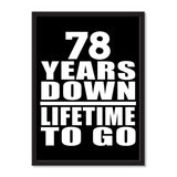 78 Years Down Lifetime To Go - Portrait Frame Photo Tile