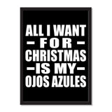 All I Want For Christmas Is My Ojos Azules - Portrait Frame Photo Tile