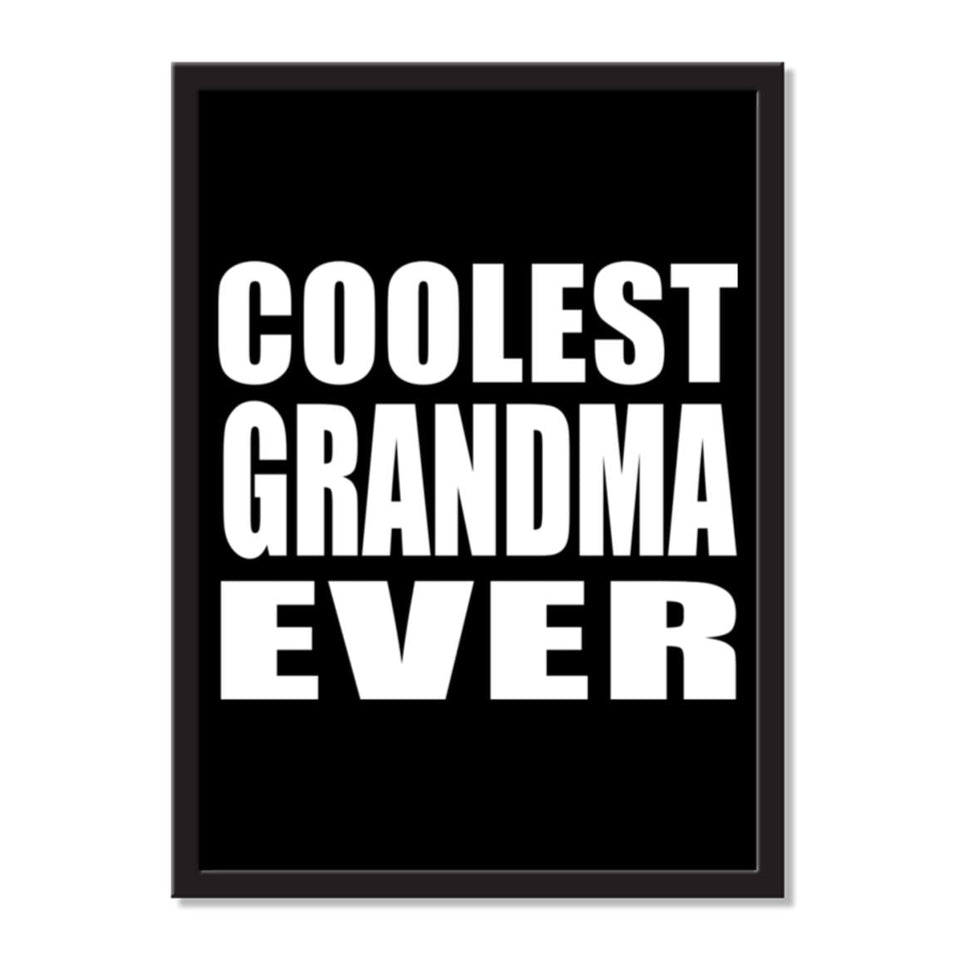 Coolest Grandma Ever - Portrait Frame Photo Tile