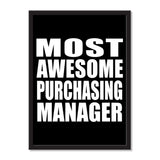 Most Awesome Purchasing Manager - Portrait Frame Photo Tile