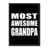 Most Awesome Grandpa - Portrait Frame Photo Tile