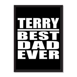 Terry Best Dad Ever - Portrait Frame Photo Tile