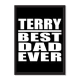 Terry Best Dad Ever - Portrait Frame Photo Tile
