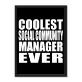 Coolest Social Community Manager Ever - Portrait Frame Photo Tile