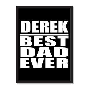 Derek Best Dad Ever - Portrait Frame Photo Tile