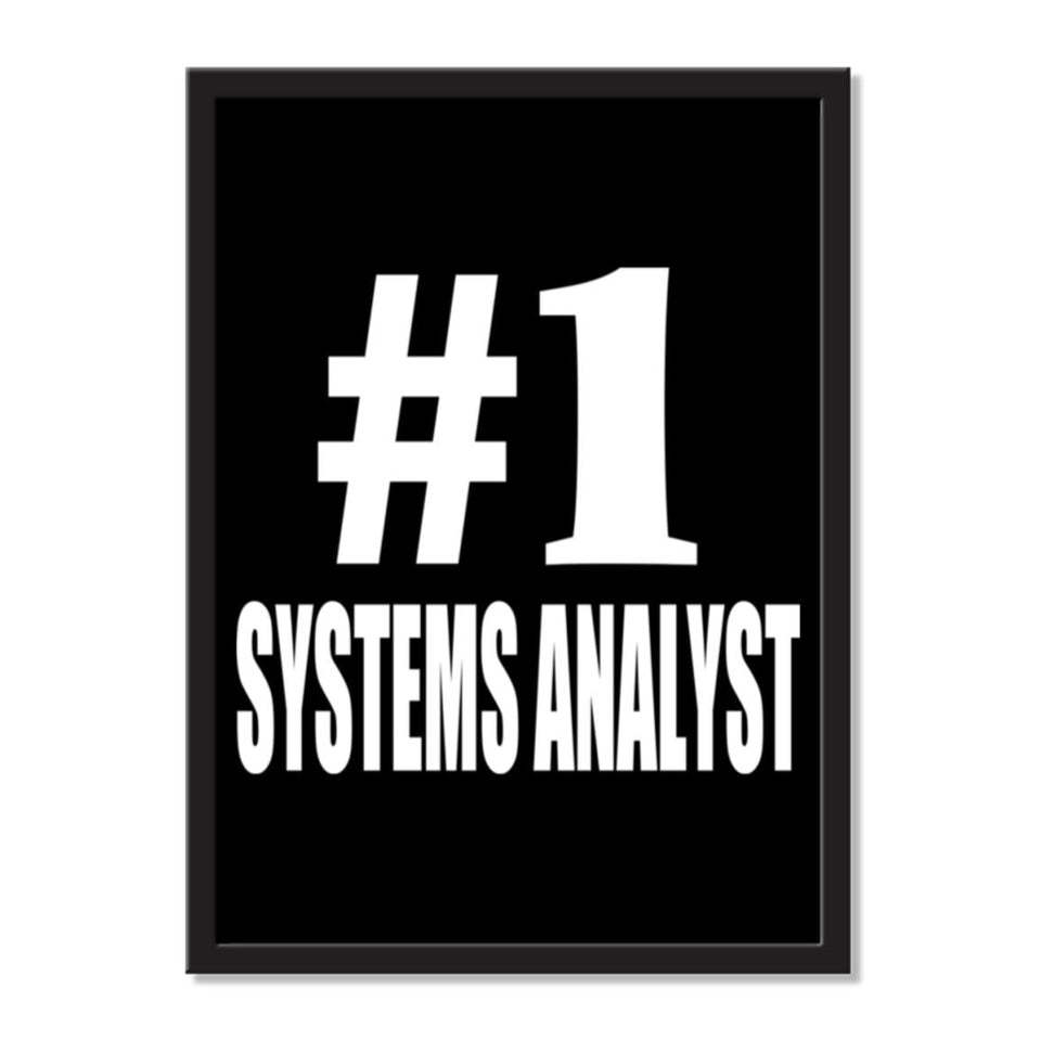 Number One #1 Systems Analyst - Portrait Frame Photo Tile