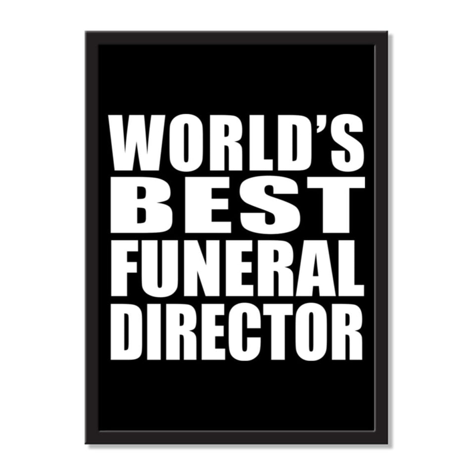World's Best Funeral Director - Portrait Frame Photo Tile