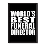 World's Best Funeral Director - Portrait Frame Photo Tile
