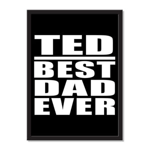 Ted Best Dad Ever - Portrait Frame Photo Tile