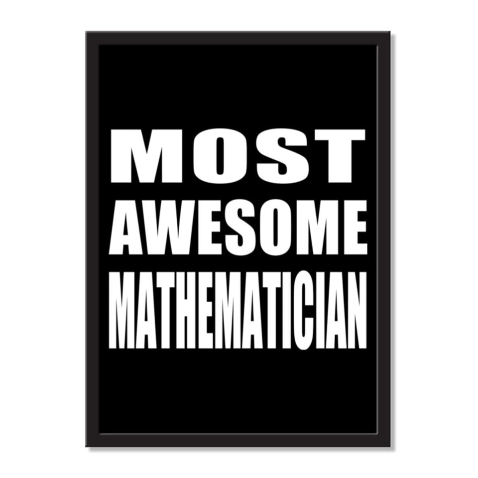 Most Awesome Mathematician - Portrait Frame Photo Tile