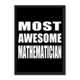Most Awesome Mathematician - Portrait Frame Photo Tile