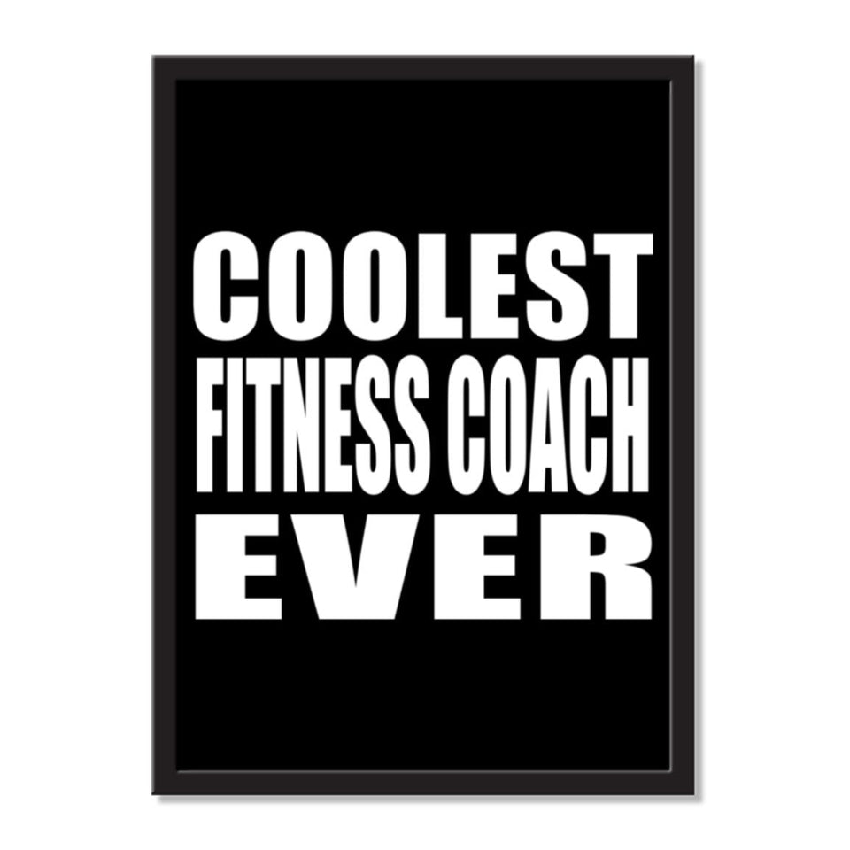 Coolest Fitness Coach Ever - Portrait Frame Photo Tile