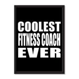 Coolest Fitness Coach Ever - Portrait Frame Photo Tile