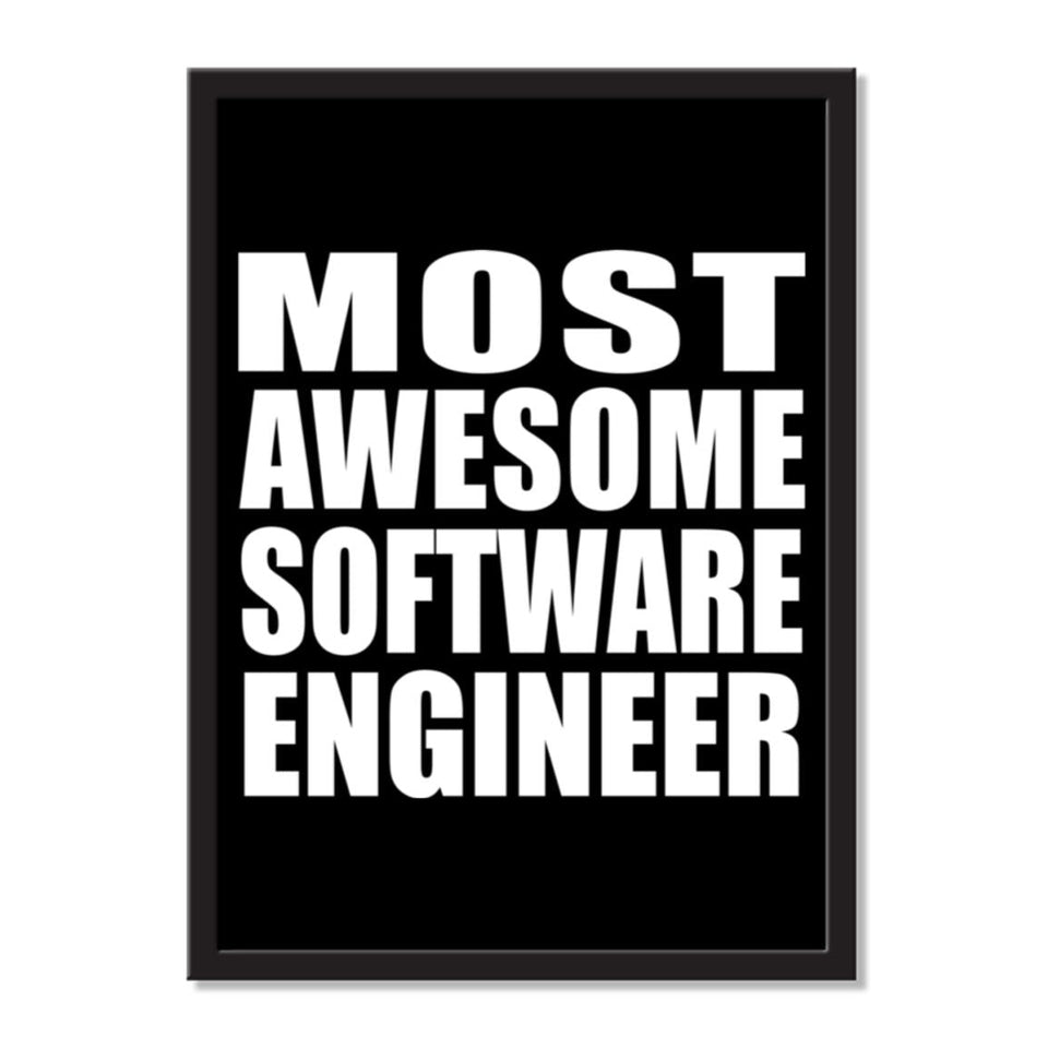 Most Awesome Software Engineer - Portrait Frame Photo Tile