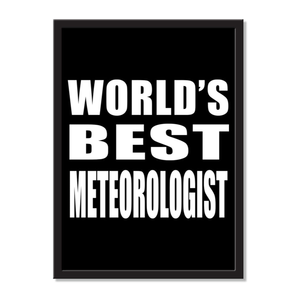 World's Best Meteorologist - Portrait Frame Photo Tile