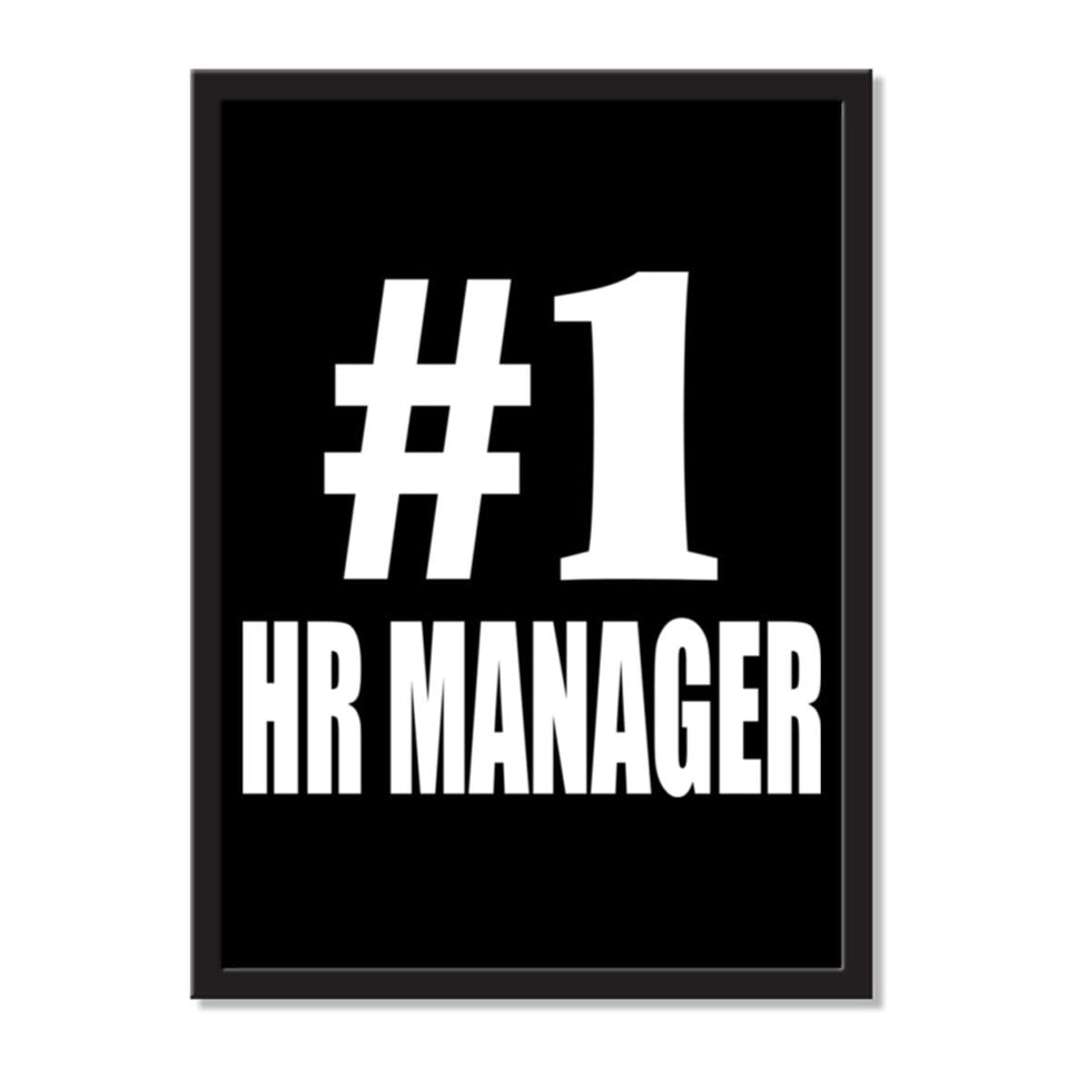 Number One #1 Hr Manager - Portrait Frame Photo Tile