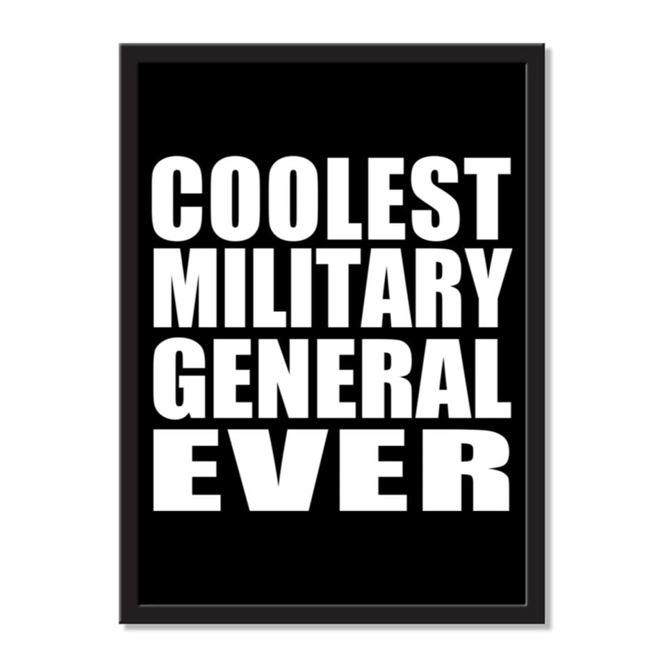 Coolest Military General Ever - Portrait Frame Photo Tile