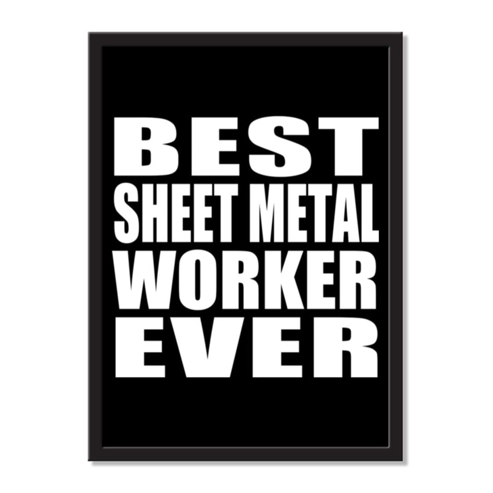 Best Sheet Metal Worker Ever - Portrait Frame Photo Tile