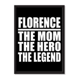 Florence The Mom The Hero The Legend - Portrait Frame Photo Tile