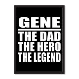 Gene The Dad The Hero The Legend - Portrait Frame Photo Tile