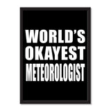 World's Okayest Meteorologist - Portrait Frame Photo Tile