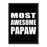 Most Awesome Papaw - Portrait Frame Photo Tile