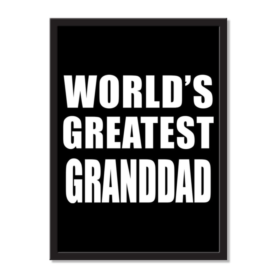 World's Greatest Granddad - Portrait Frame Photo Tile