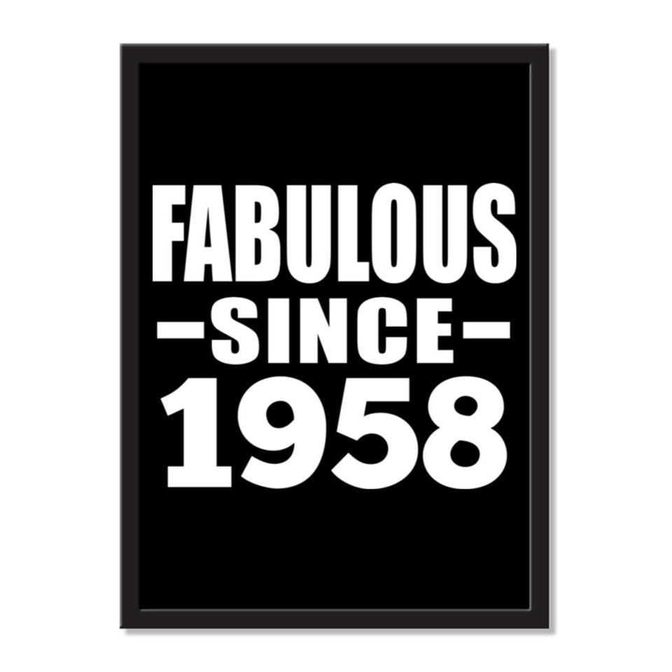 Fabulous Since 1958 - Portrait Frame Photo Tile