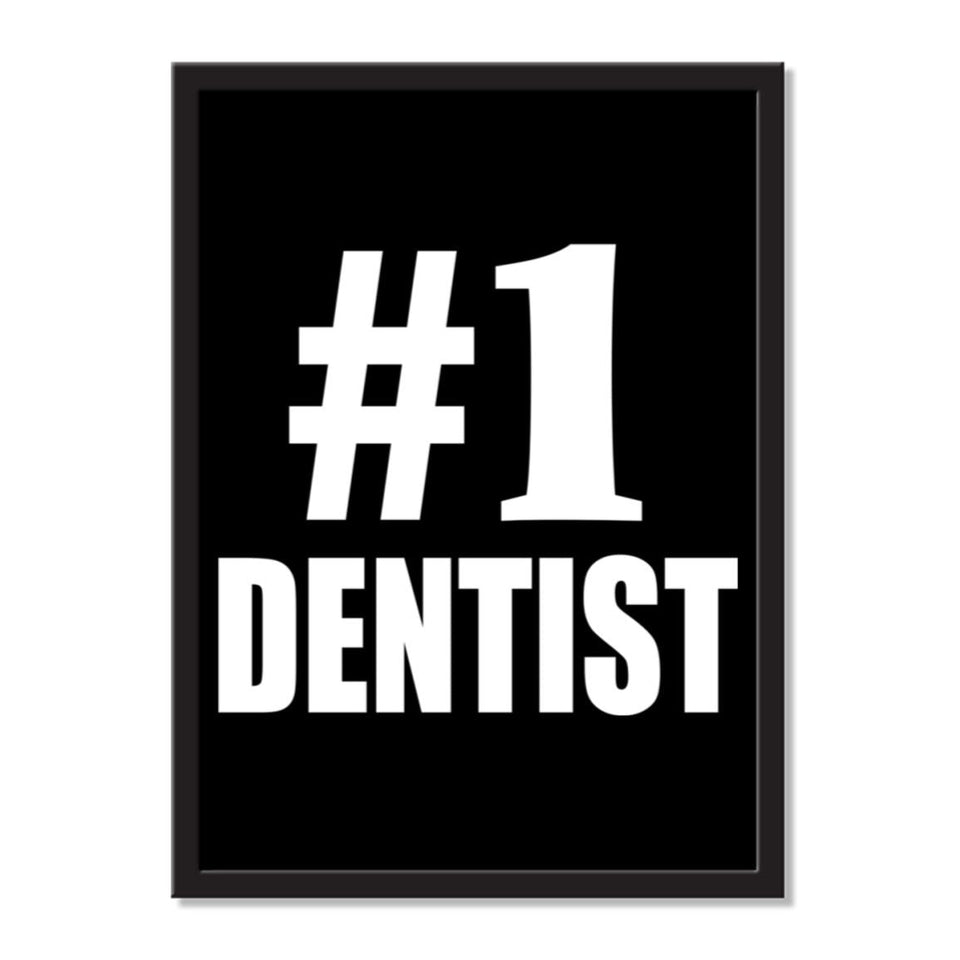 Number One #1 Dentist - Portrait Frame Photo Tile