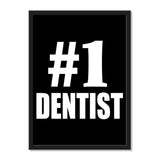 Number One #1 Dentist - Portrait Frame Photo Tile