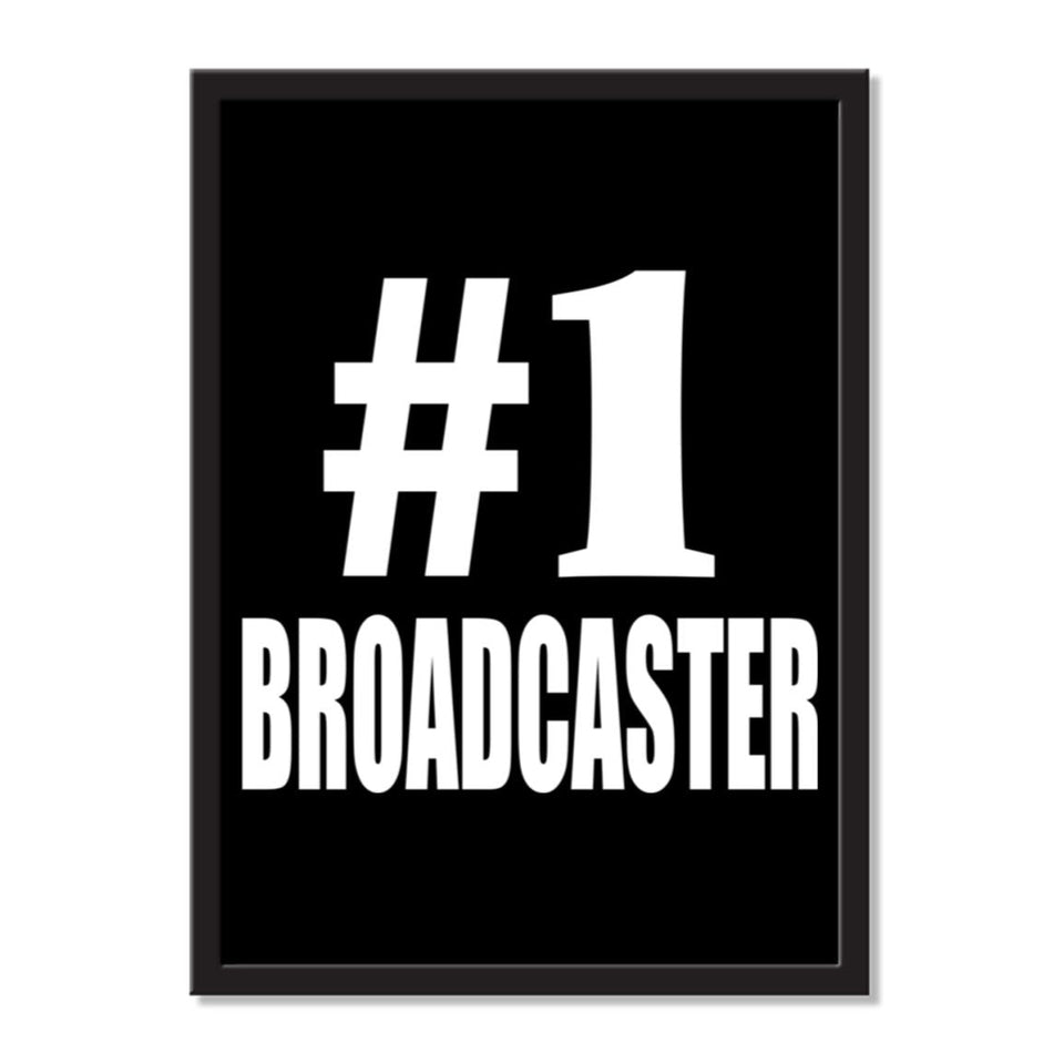 Number One #1 Broadcaster - Portrait Frame Photo Tile