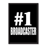 Number One #1 Broadcaster - Portrait Frame Photo Tile