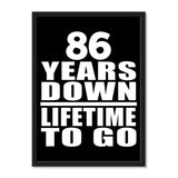 86 Years Down Lifetime To Go - Portrait Frame Photo Tile