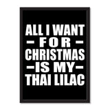 All I Want For Christmas Is My Thai Lilac - Portrait Frame Photo Tile