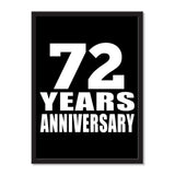 72 Years Anniversary - Portrait Frame Photo Tile