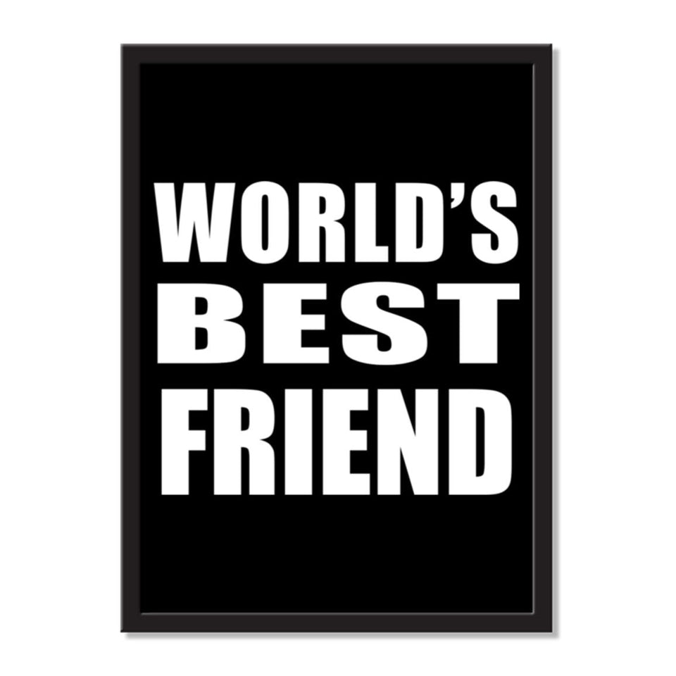 World's Best Friend - Portrait Frame Photo Tile