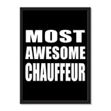 Most Awesome Chauffeur - Portrait Frame Photo Tile