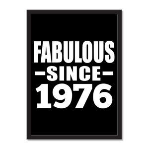 Fabulous Since 1976 - Portrait Frame Photo Tile