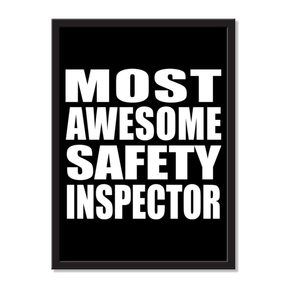 Most Awesome Safety Inspector - Portrait Frame Photo Tile